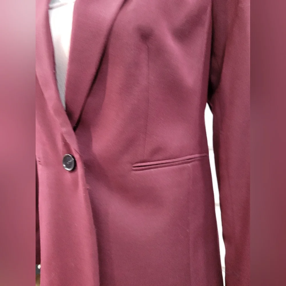 NWT Ann Taylor Burgundy Suit - Picture 5 of 16